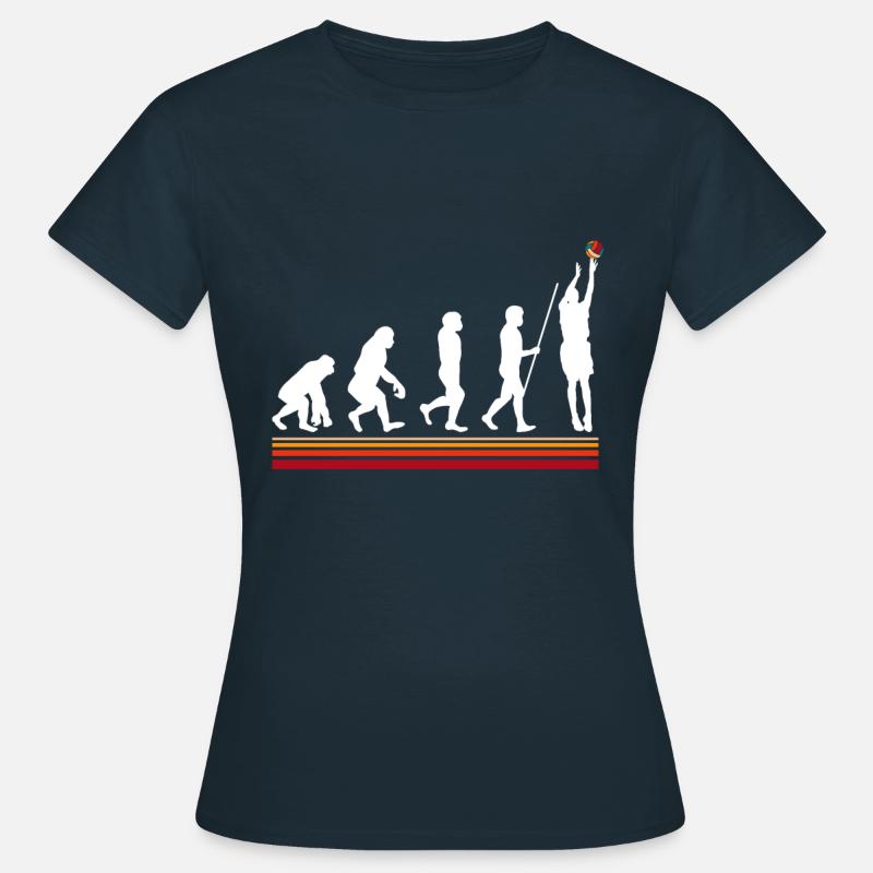 Evolution du basket rétro - T-shirt Femme - marine