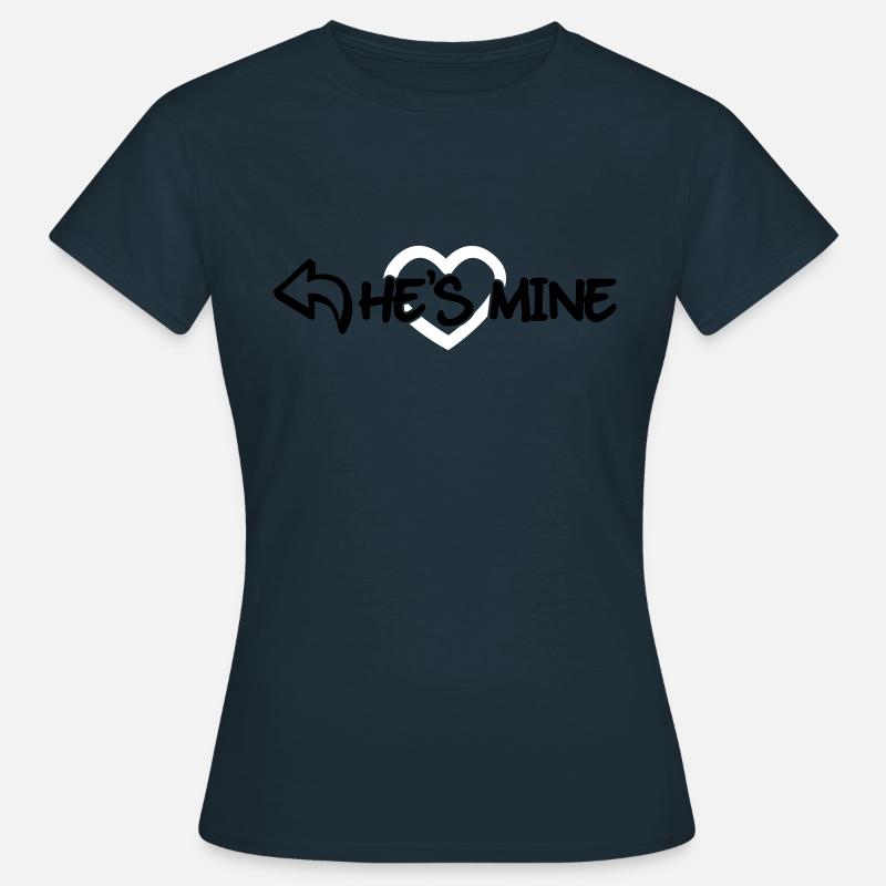 He's mine - Women's T-Shirt - navy