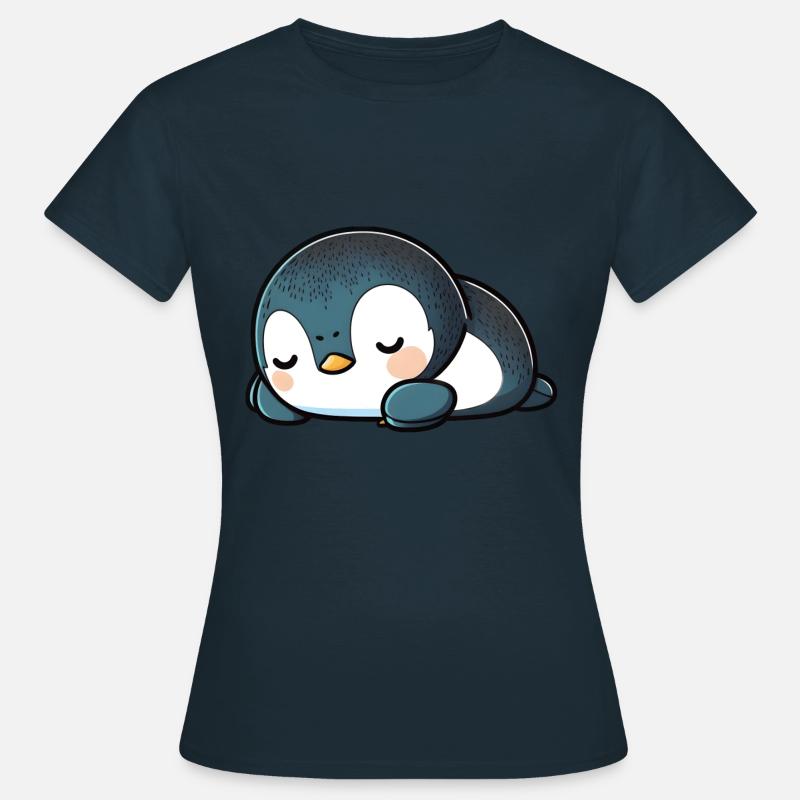 Bambino pinguino - Maglietta da donna - navy