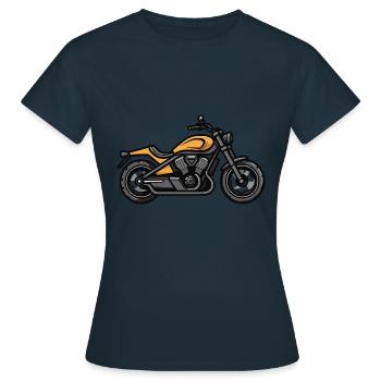 Motard Motard - T-shirt Femme - marine - Devant - AI Model Female 172 dark (172cm)