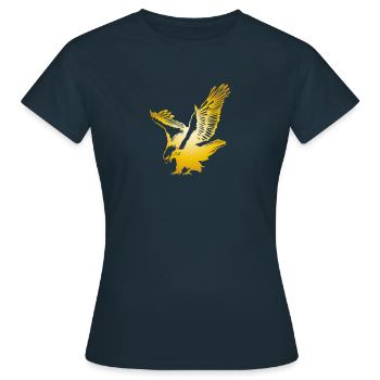 Eagle Golden Eagle Osprey eagle bird of prey - Women's T-Shirt - navy - Front - AI Model Female 172 dark (172cm)