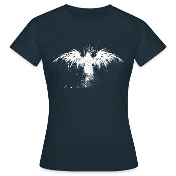 Aigle de l’aigle de poisson aigle de mer Aigle de proie - T-shirt Femme - marine - Devant - AI Model Female 172 dark (172cm)