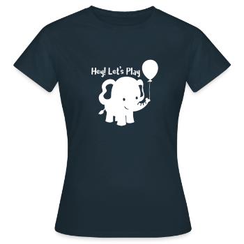 Éléphant - éléphant - T-shirt Femme - marine - Devant - AI Model Female 172 dark (172cm)