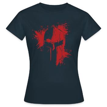 Croisés Templiers Deus Vult Templiers Templiers - T-shirt Femme - marine - Devant - AI Model Female 172 dark (172cm)