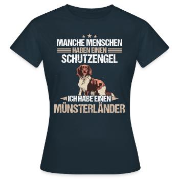 Münsterländer Hund Hundehalter - Frauen T-Shirt - Navy - Vorne - AI Model Female 172 dark (172cm)
