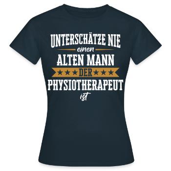 Physiotherapeut Physio Praxis Physiotherapie - Frauen T-Shirt - Navy - Vorne - AI Model Female 172 dark (172cm)