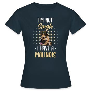 Malinois Hund Hundehalter - Frauen T-Shirt - Navy - Vorne - AI Model Female 172 dark (172cm)