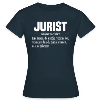 Etudes de droit Examen d’Etat Avocat Avocat Avocat - T-shirt Femme - marine - Devant - AI Model Female 172 dark (172cm)