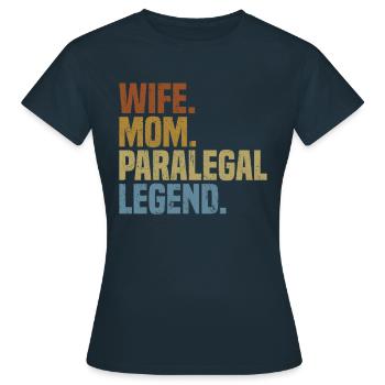Lgbt Lesbian Rainbow Flag Bisexual Queer - Women's T-Shirt - navy - Front - AI Model Female 172 dark (172cm)