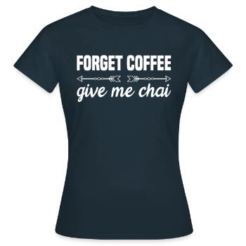 Chai-tee-latte - T-shirt Femme - marine - Devant - AI Model Female 172 dark (172cm)