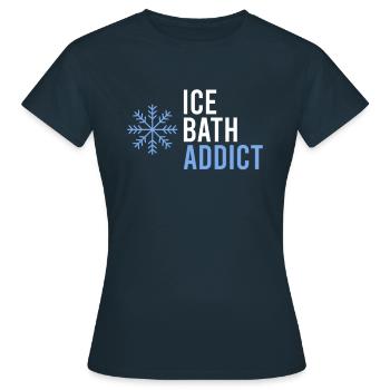 Eisbaden Gesundes Kaltes Eisschwimmen Kaltes - Frauen T-Shirt - Navy - Vorne - AI Model Female 172 dark (172cm)