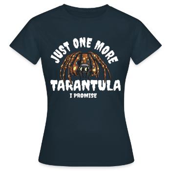 Tarentule Arachnide de compagnie - T-shirt Femme - marine - Devant - AI Model Female 172 dark (172cm)