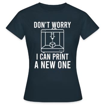 Mécanisme CNC - T-shirt Femme - marine - Devant - AI Model Female 172 dark (172cm)