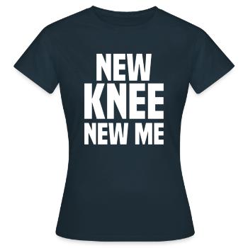 Nouveau genou - T-shirt Femme - marine - Devant - AI Model Female 172 dark (172cm)