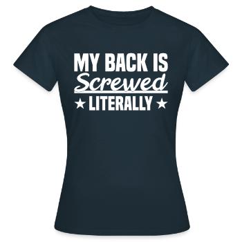 Spinal Surgery - Women's T-Shirt - navy - Front - AI Model Female 172 dark (172cm)