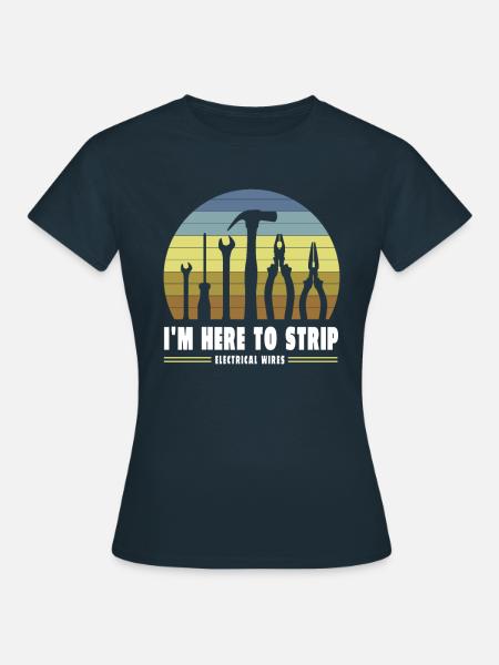 Mechaniker Elektriker Handwerker - Frauen T-Shirt - Navy