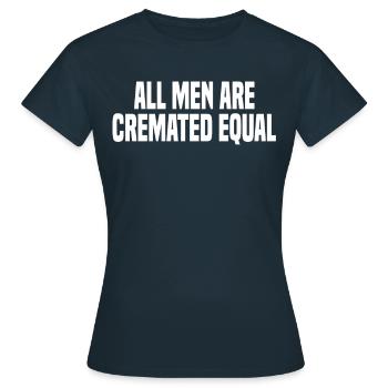 Bestatter Beerdigung Bestattungsunternehmen - Frauen T-Shirt - Navy - Vorne - AI Model Female 172 dark (172cm)