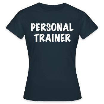 Personal Trainer - Women's T-Shirt - navy - Front - AI Model Female 172 dark (172cm)
