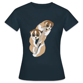 Loris lent - T-shirt Femme - marine - Devant - AI Model Female 172 dark (172cm)