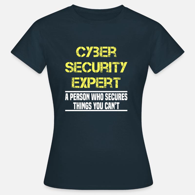 IT Cyber Security Expert Nerd Hacking - Women's T-Shirt - navy