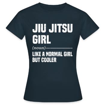 Ju Jutsu Brasilianisches Kampfkunsttraining - Frauen T-Shirt - Navy - Vorne - AI Model Female 172 dark (172cm)