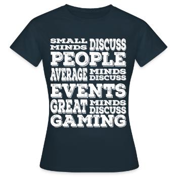 Gaming-Leidenschaft - Frauen T-Shirt - Navy - Vorne - AI Model Female 172 dark (172cm)