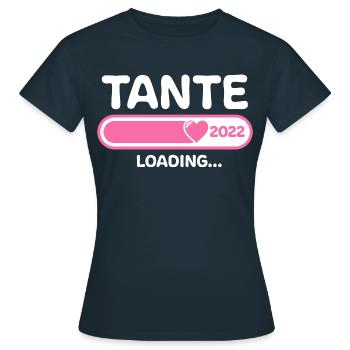 Tante 2022 Glückwunsch Geschenkideen - Frauen T-Shirt - Navy - Vorne - AI Model Female 172 dark (172cm)