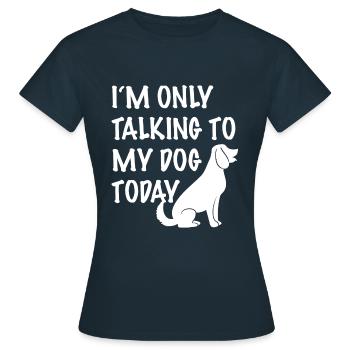 propriétaires de chiens - T-shirt Femme - marine - Devant - AI Model Female 172 dark (172cm)
