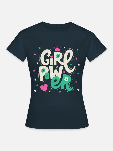 Girl Power - Frauen T-Shirt - Navy