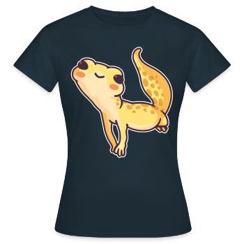 Lurch Amphibian Sweet Newt Gecko Salamander - Women's T-Shirt - navy - Front - AI Model Female 172 dark (172cm)
