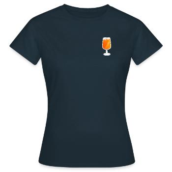 Spritz Summer Drink Cocktail - Frauen T-Shirt - Navy - Vorne - AI Model Female 172 dark (172cm)