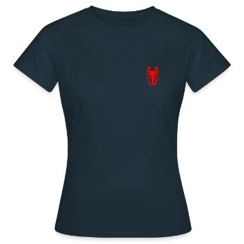 Skorpion intensiv - Frauen T-Shirt - Navy - Vorne - AI Model Female 172 dark (172cm)