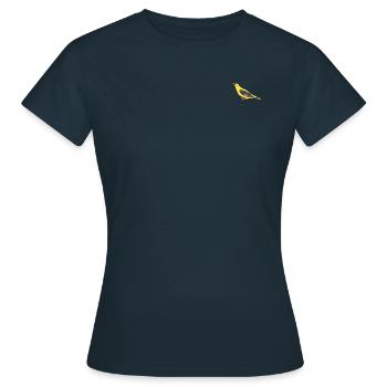 Oriole oiseau mâle / Illustration graphique - T-shirt Femme - marine - Devant - AI Model Female 172 dark (172cm)