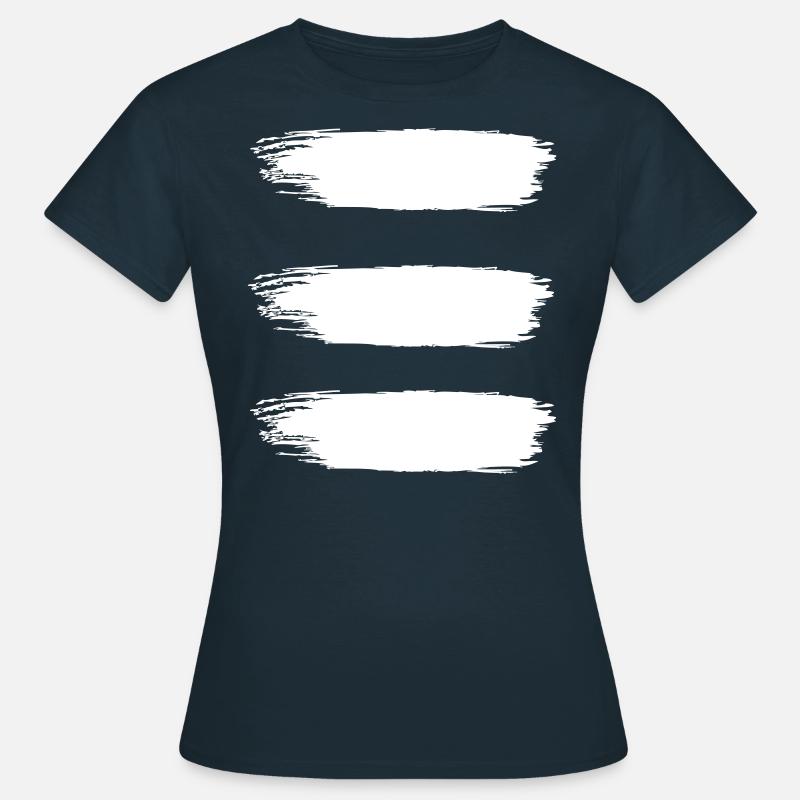 Three brush stripes - Women's T-Shirt - navy