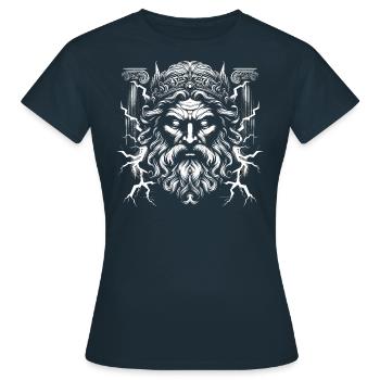 Zeus - T-shirt Femme - marine - Devant - AI Model Female 172 dark (172cm)