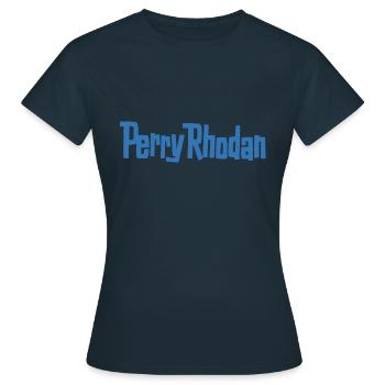 Perry Rhodan Logo blau - Frauen T-Shirt - Navy - Vorne - AI Model Female 172 dark (172cm)