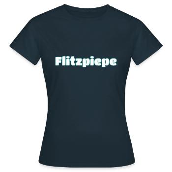 Flitzpiepe - Studio WoooM! - Frauen T-Shirt - Navy - Vorne - AI Model Female 172 dark (172cm)