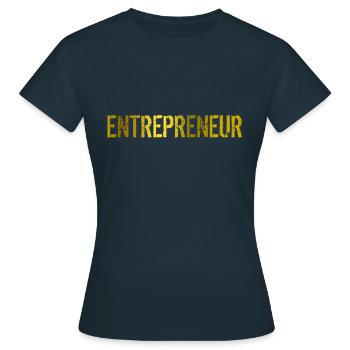 Entrepreneurs - T-shirt Femme - marine - Devant - AI Model Female 172 dark (172cm)