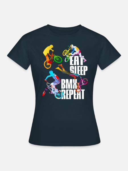 BMX Stunt Freestyle Radsport Fahrrad Halfpipe Bike - Frauen T-Shirt - Navy