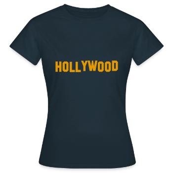 Hollywood - T-shirt Femme - marine - Devant - AI Model Female 172 dark (172cm)