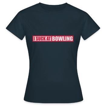 Je suis nul au bowling - T-shirt Femme - marine - Devant - AI Model Female 172 dark (172cm)