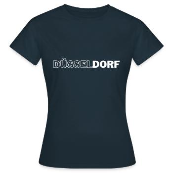 Dusseldorf - T-shirt Femme - marine - Devant - AI Model Female 172 dark (172cm)