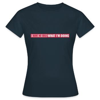 Aucune idée - T-shirt Femme - marine - Devant - AI Model Female 172 dark (172cm)