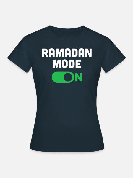 Ramadan-Modus an - Frauen T-Shirt - Navy