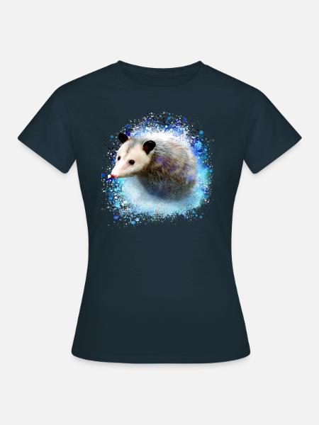 oopossum,maus,nagetier,graffiti - Frauen T-Shirt - Navy