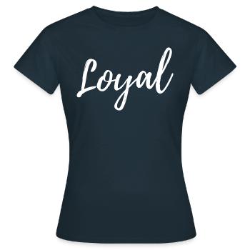 Loyauté loyale - T-shirt Femme - marine - Devant - AI Model Female 172 dark (172cm)