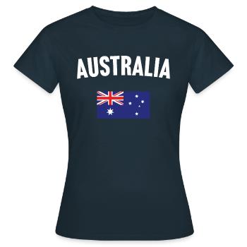 Drapeau de l’Australie - T-shirt Femme - marine - Devant - AI Model Female 172 dark (172cm)
