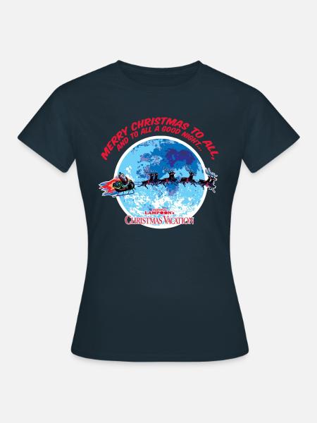 Schöne Bescherung Schlitten Des Weihnachtsmanns - Frauen T-Shirt - Navy