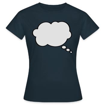 Thought Bubble - Women's T-Shirt - navy - Front - AI Model Female 172 dark (172cm)