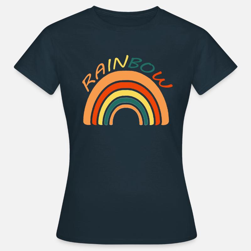 Regenbogen - Regenbogen - Regenbogen - Frauen T-Shirt - Navy